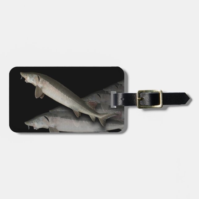 Lake Sturgeon Luggage Tag (Front Horizontal)