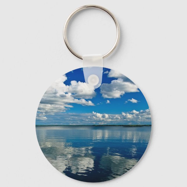 Lake Summer Afternoon Key Ring (Front)