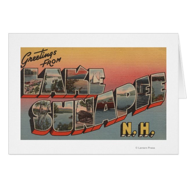 Lake Sunapee, New Hampshire - Large Letter (Front Horizontal)