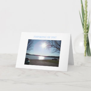 Lake & Sunny Blue Sky Card