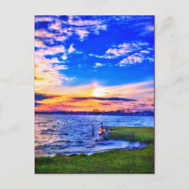lake sunset card (Front)