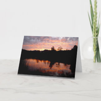 Lake Sunset Card