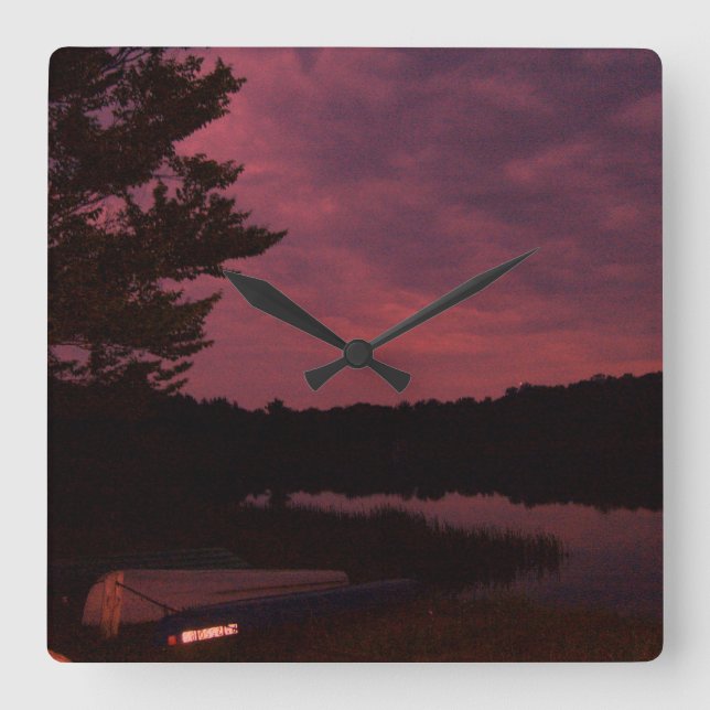 Lake Sunset Clock (Front)