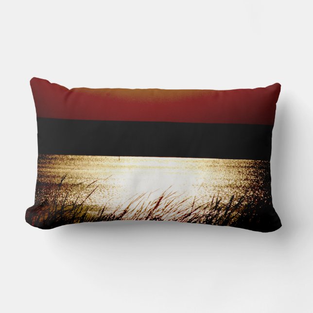 Lake Sunset Lumbar Cushion (Front)