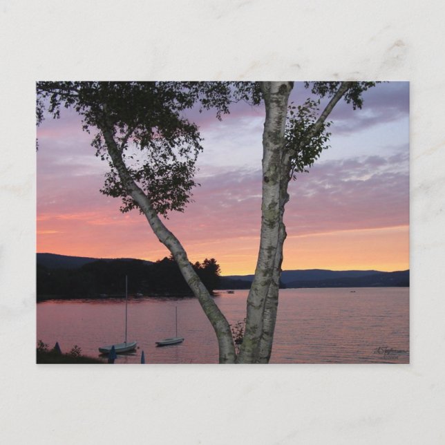 Lake Sunset Postcard (Front)