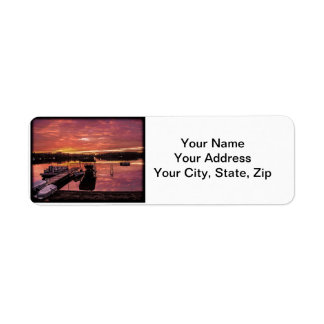 Lake Sunset Return Address Labels