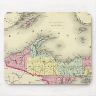 Lake Superior And The Northern Part Of Michigan Mouse Pad