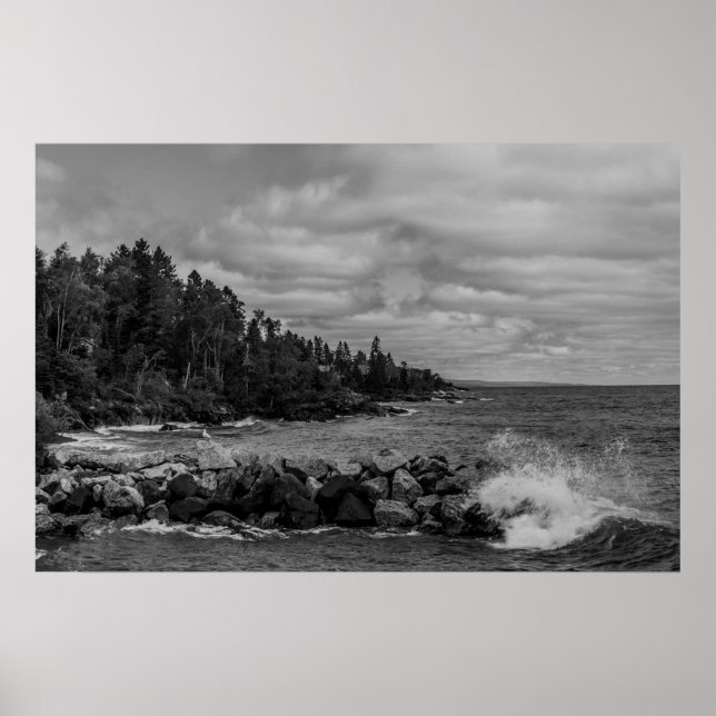 Lake Superior Coastline Poster (Front)