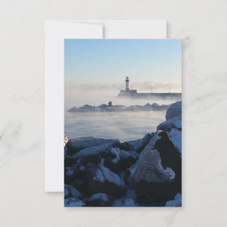 Lake Superior Duluth Lighthouse Notecard 