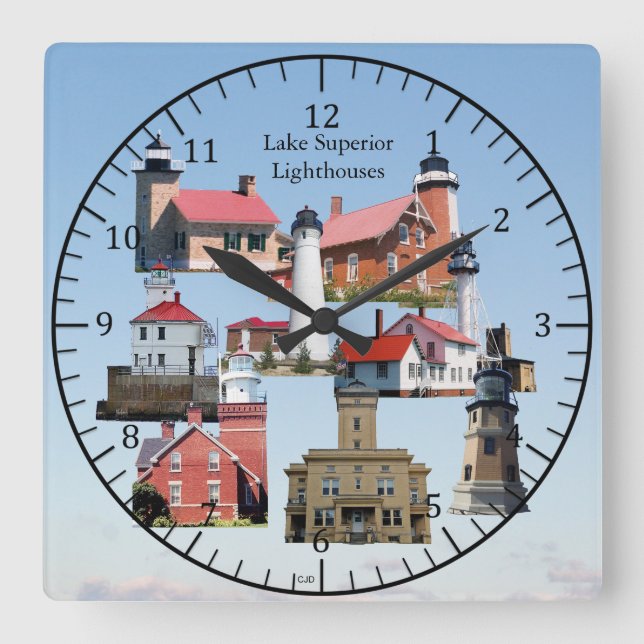 Lake Superior Lighthouses clock (Front)