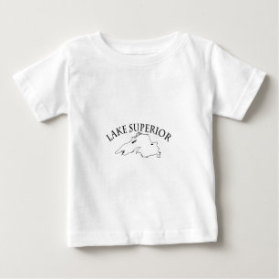 Lake Superior Map Baby T-Shirt