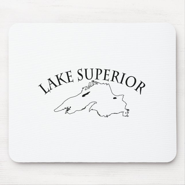 Lake Superior Map Mouse Pad (Front)