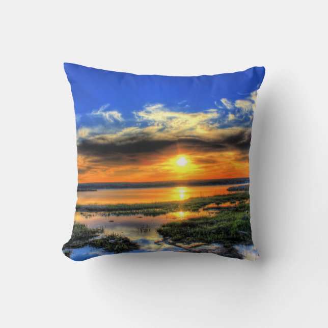 Lake Superior Sunset Cushion (Front)