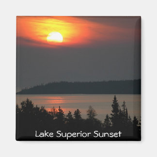 Lake Superior Sunset Magnet