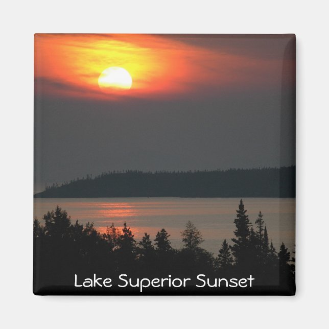 Lake Superior Sunset Magnet (Front)