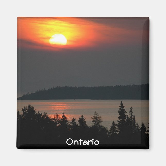 Lake Superior Sunset Magnet (Front)