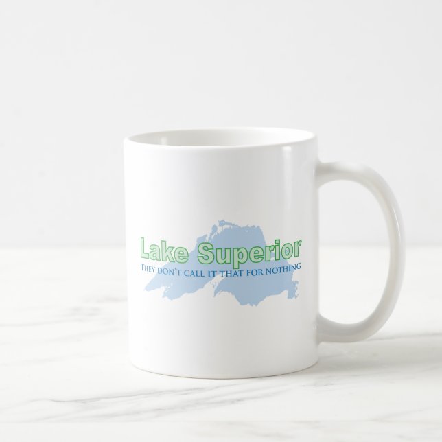 Lake Superior; They don't call it that for nothing Coffee Mug (Right)