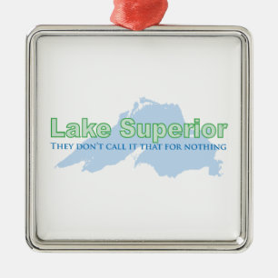 Lake Superior; They don't call it that for nothing Metal Tree Decoration