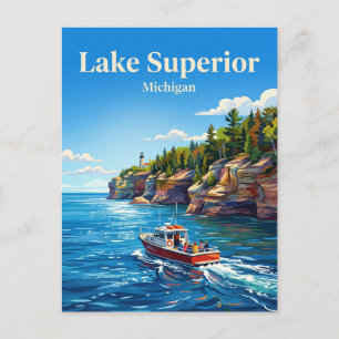 Lake Superior USA Postcard