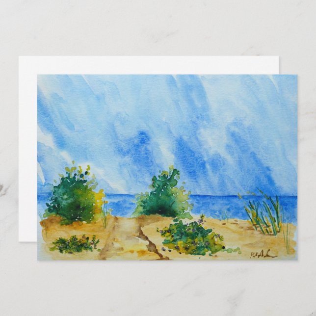 Lake Superior watercolor card (Front/Back)