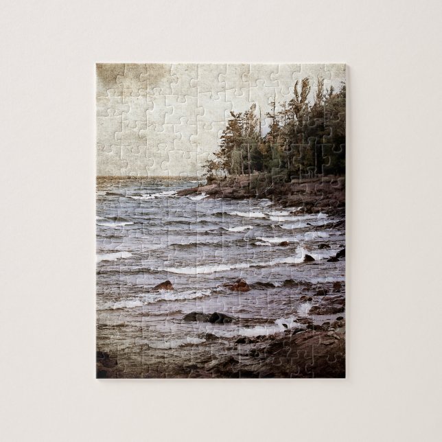 Lake Superior Waves Jigsaw Puzzle (Vertical)