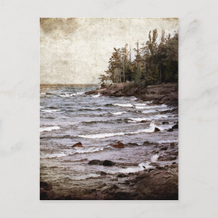 Lake Superior Waves Postcard