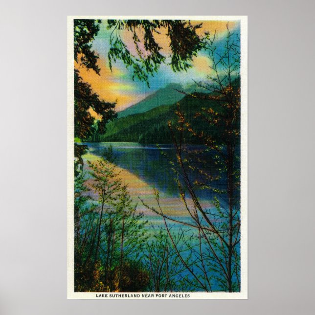 Lake Sutherland new Port Angeles, WA Poster (Front)
