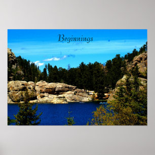 Lake Sylvan Poster from South Dakota/Motivational