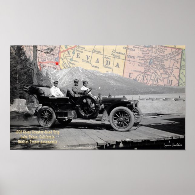 Lake Tahoe 1908 Poster (Front)