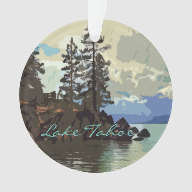 Lake Tahoe Acrylic Ornament (Front)