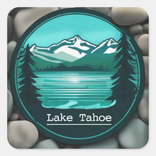 Lake Tahoe and boulder sticker