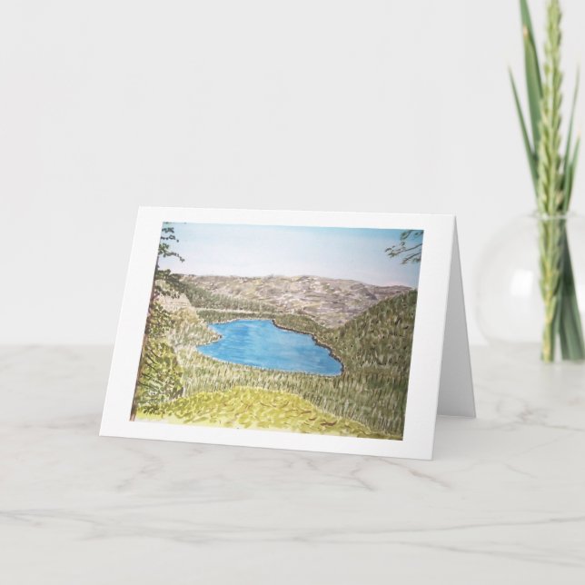 lake tahoe area. donner lake card (Front)
