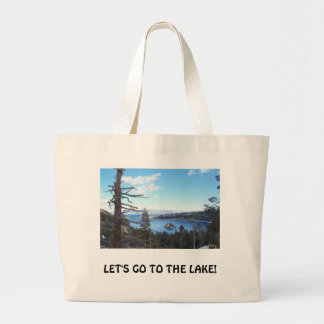 Lake Tahoe Beach Bag, Large Tote Bag