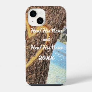 Lake Tahoe Blue Water Tree Heart Love iPhone 14 Case