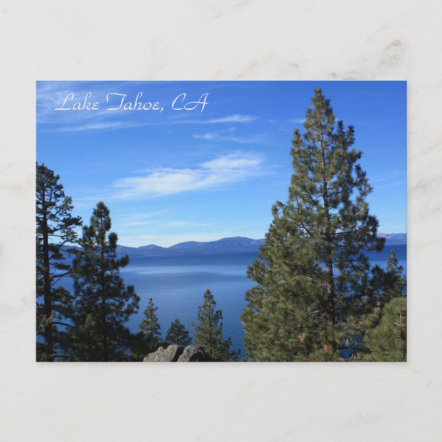 Lake Tahoe, CA Postcard (Front)