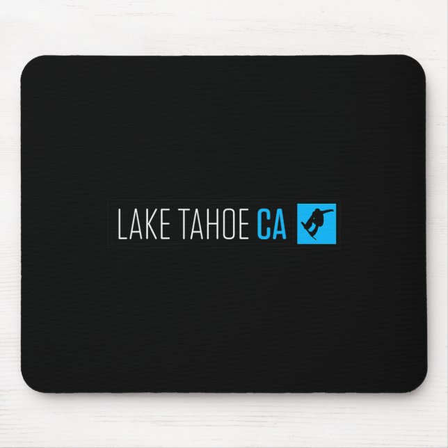 Lake Tahoe Ca Snowboard Box Type  Mouse Pad (Front)