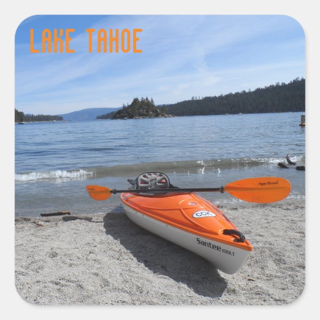 Lake Tahoe, CA Square Sticker (Front)