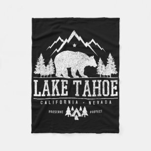 Lake Tahoe California - Bear Mountains Nature Camp Fleece Blanket