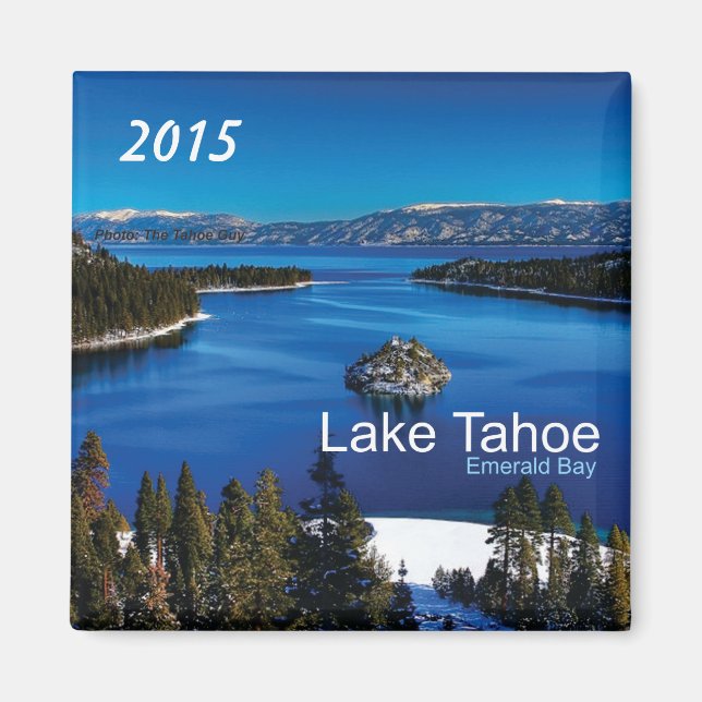 Lake Tahoe California Fridge Magnet Change Year (Front)