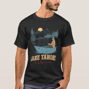 Lake Tahoe California Funny Summer Fishing Camping T-Shirt
