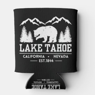Lake Tahoe - California Grizzly Bear Mountains Can Cooler