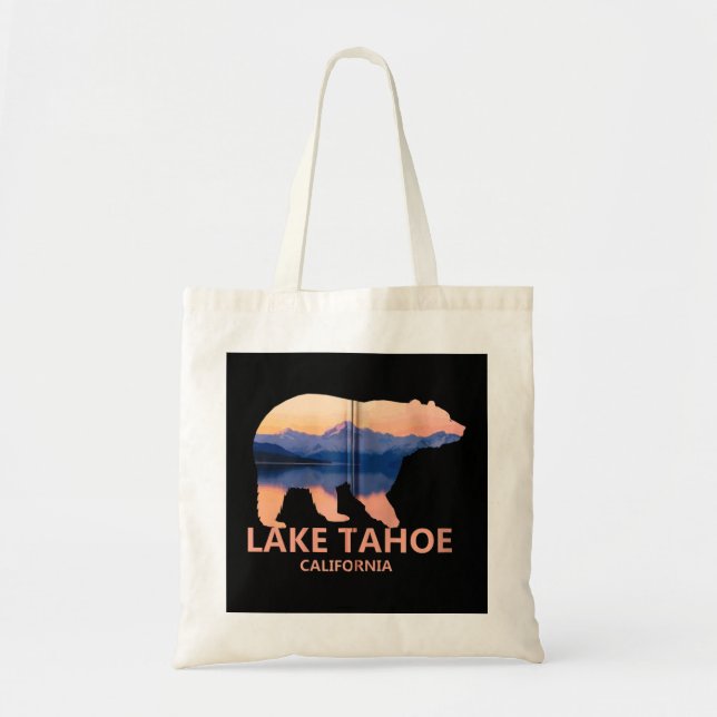 Lake Tahoe California Grizzly Bear Souvenir Gift Z Tote Bag (Front)