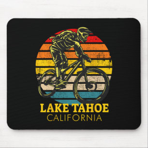 Lake Tahoe California Mountain Biking Mouse Pad