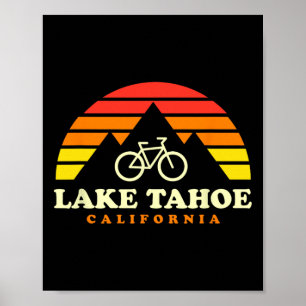 Lake Tahoe California Mountain Biking Mtb Trails R Poster