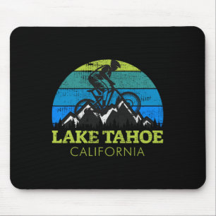 Lake Tahoe California Mountain Biking Mtb Vintage  Mouse Pad