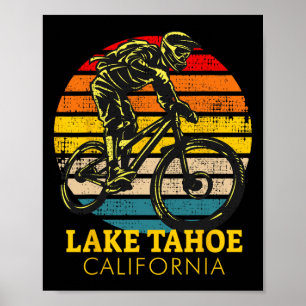 Lake Tahoe California Mountain Biking Poster