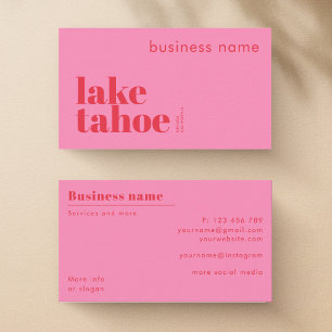 Lake Tahoe California Nevada Business Card