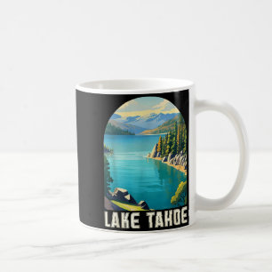 Lake tahoe california nevada mountain hiking skiin coffee mug