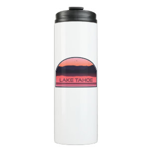 Lake Tahoe California Nevada Red Sunrise Thermal Tumbler