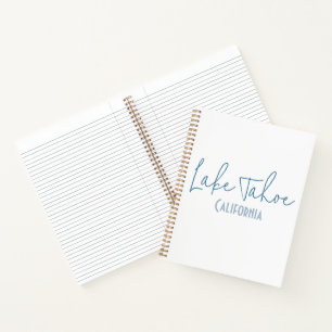 Lake Tahoe, California Travel Souvenir Notebook
